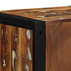Comodini 2 pz Multicolore 40x35x40cm in Legno Massello Recupero