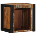 Comodini 2 pz Multicolore 40x35x40cm in Legno Massello Recupero