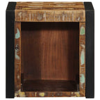 Comodini 2 pz Multicolore 40x35x40cm in Legno Massello Recupero