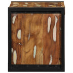 Comodini 2 pz Multicolore 40x35x40cm in Legno Massello Recupero
