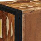 Comodini 2 pz Multicolore 40x35x40cm in Legno Massello Recupero