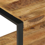 Appendiabiti 80x40x190 cm in Legno Massello Grezzo di Mango