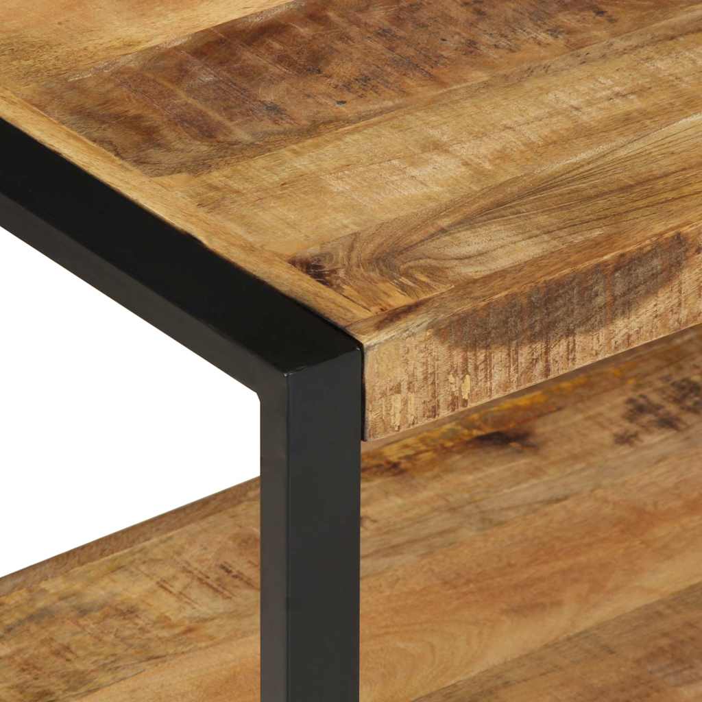 Appendiabiti 80x40x190 cm in Legno Massello Grezzo di Mango