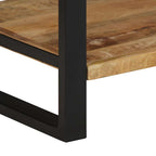 Appendiabiti 80x40x190 cm in Legno Massello Grezzo di Mango