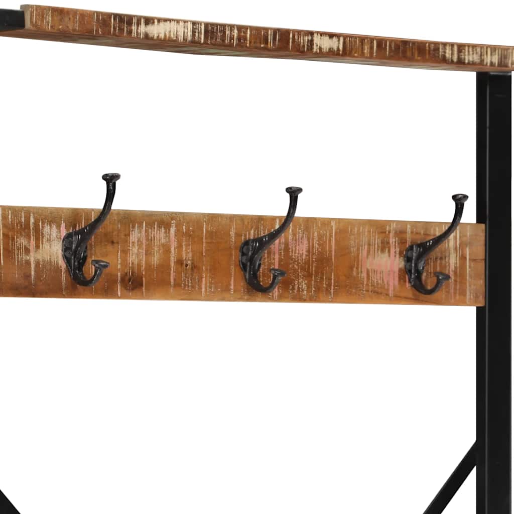 Appendiabiti Multicolore 80x40x190 cm Legno Massello Recupero