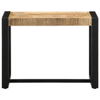 Panca 60x35x45 cm in Legno Massello di Mango Grezzo