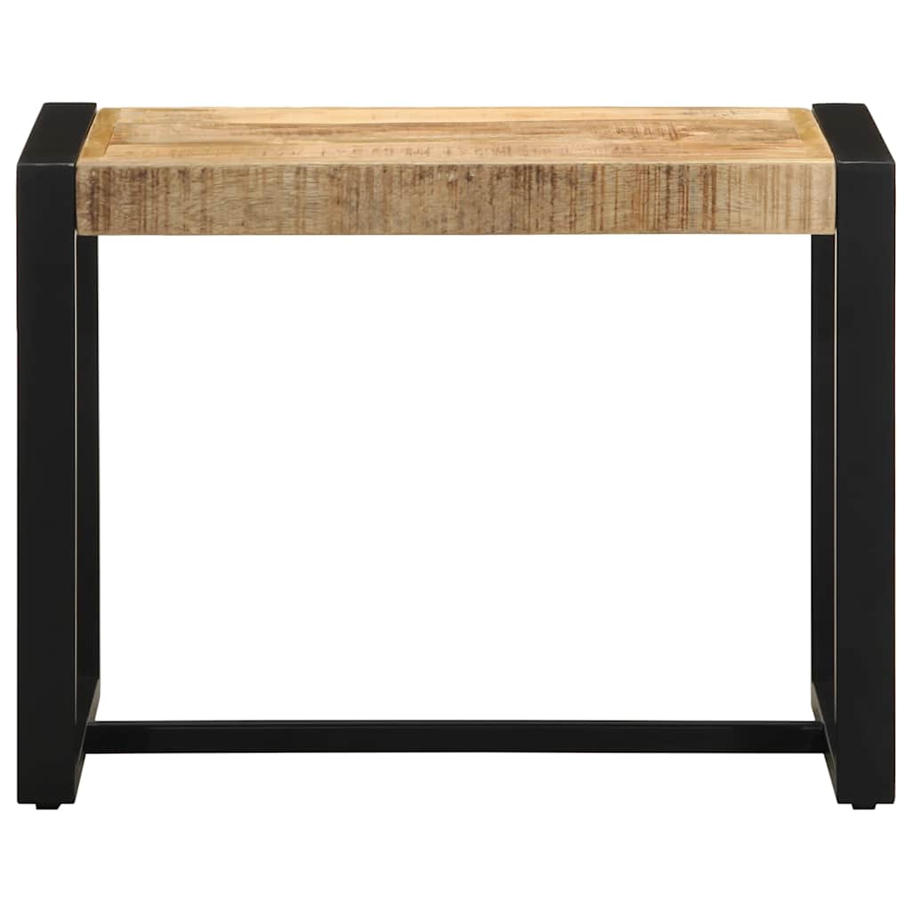 Panca 60x35x45 cm in Legno Massello di Mango Grezzo