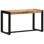 Panca 80x35x45 cm in Legno Massello di Mango Grezzo