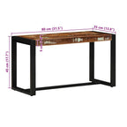 Panca Multicolore 80x35x45 cm in Legno Massello Recupero