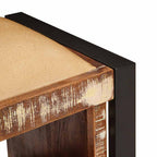 Panchina con contenitore Multicolore Legno massello di recupero