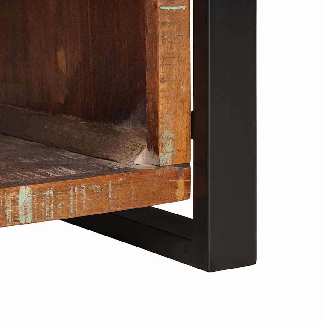Panchina con contenitore Multicolore Legno massello di recupero