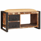 Panchina con contenitore Multicolore Legno massello di recupero