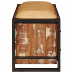 Panchina con contenitore Multicolore Legno massello di recupero