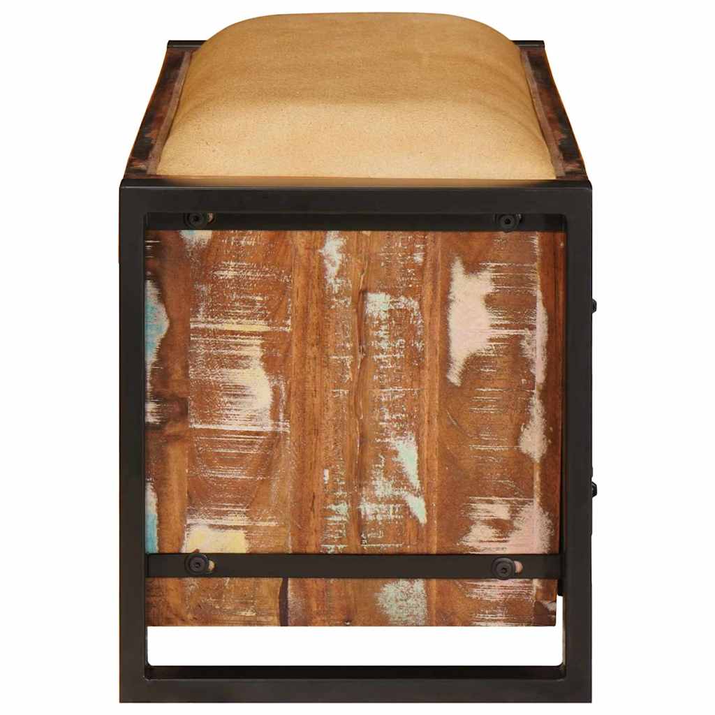 Panchina con contenitore Multicolore Legno massello di recupero