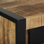 Tavolino Marrone 40 x 40 x 80 cm Legno di mango massello