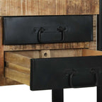 Tavolino Marrone 40 x 40 x 80 cm Legno di mango massello