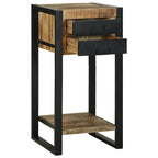 Tavolino Marrone 40 x 40 x 80 cm Legno di mango massello