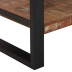 Tavolino Multicolore 40 x 40 x 80 cm Legno Recuperato Massello