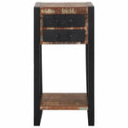 Tavolino Multicolore 40 x 40 x 80 cm Legno Recuperato Massello