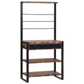 Scaffale da cucina Multicolore e nero 80 x 40 x 160 cm