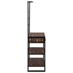 Scaffale da cucina Multicolore e nero 80 x 40 x 160 cm