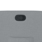 Poltrona Reclinabile in Tessuto Grigio Chiaro