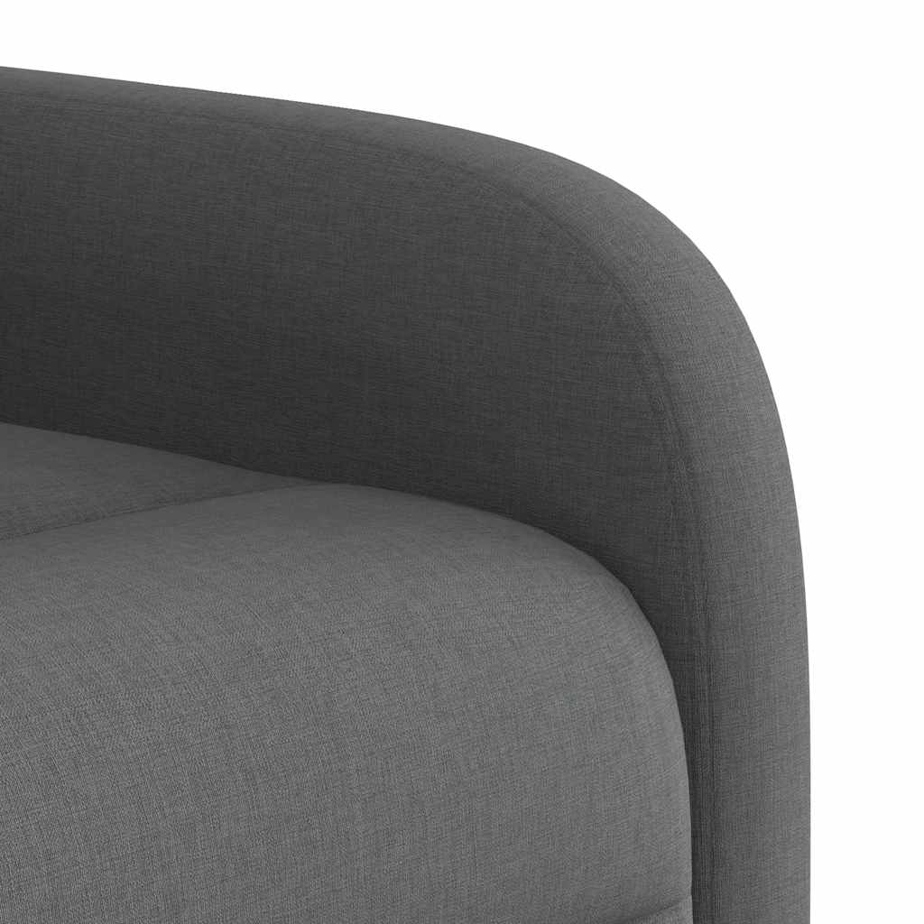 Poltrona Reclinabile in Tessuto Grigio Scuro