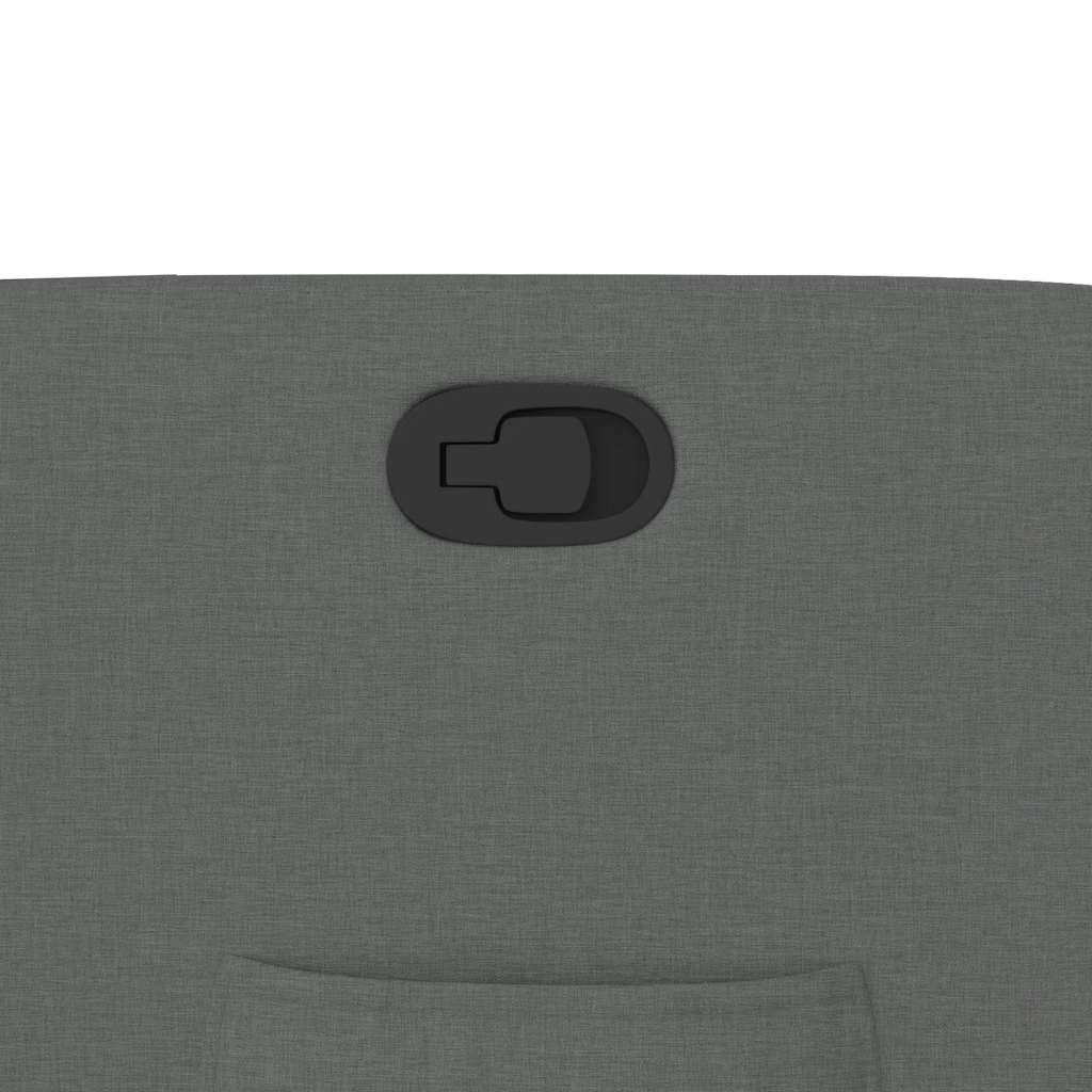 Poltrona Reclinabile in Tessuto Grigio Scuro