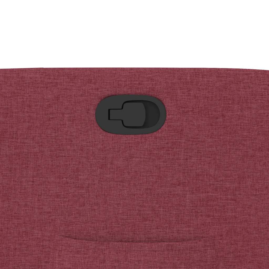 Poltrona Reclinabile in Tessuto Rosso Vino