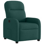 Poltrona Reclinabile in Tessuto Verde Scuro