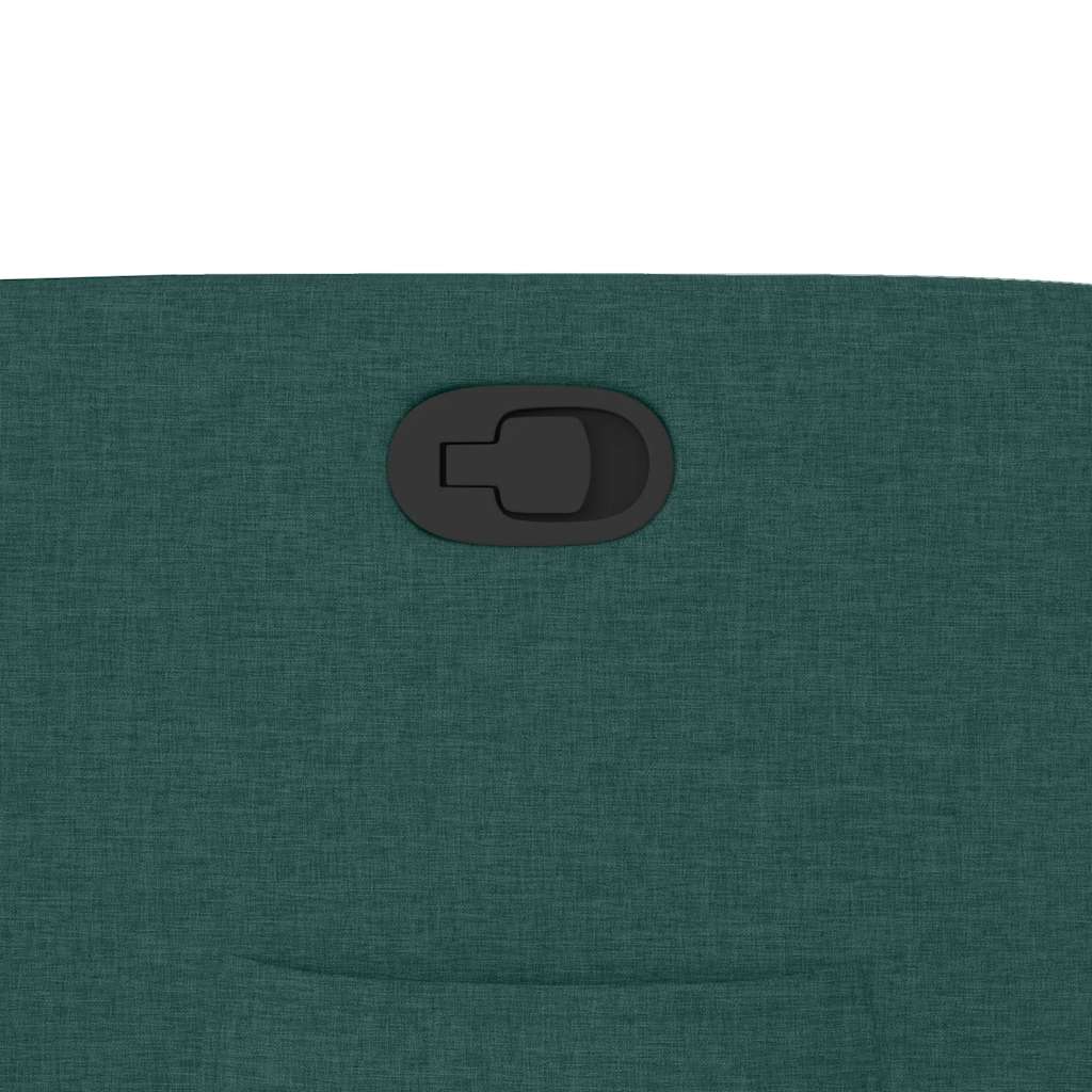 Poltrona Reclinabile in Tessuto Verde Scuro