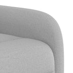 Poltrona Reclinabile in Tessuto Grigio Nuvola