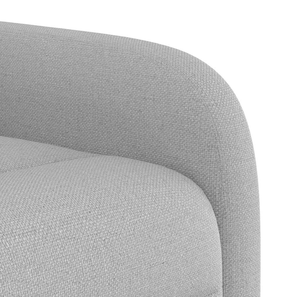 Poltrona Reclinabile in Tessuto Grigio Nuvola