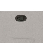 Poltrona Reclinabile in Tessuto Grigio Nuvola