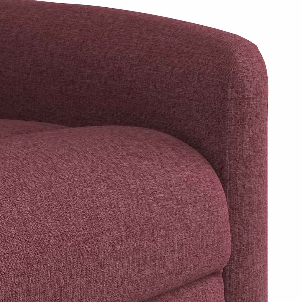 Poltrona Reclinabile in Tessuto Rosso Vino