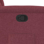 Poltrona Reclinabile in Tessuto Rosso Vino