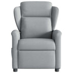 Poltrona Reclinabile in Tessuto Grigio Chiaro