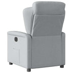 Poltrona Reclinabile in Tessuto Grigio Chiaro