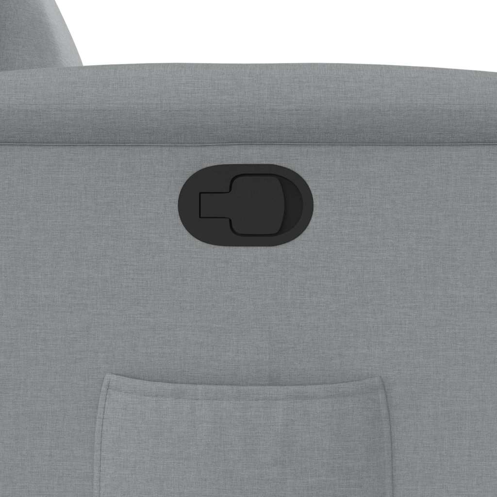 Poltrona Reclinabile in Tessuto Grigio Chiaro