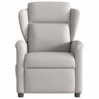 Poltrona Reclinabile in Tessuto Grigio Nuvola