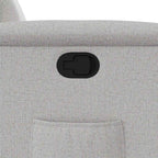 Poltrona Reclinabile in Tessuto Grigio Nuvola