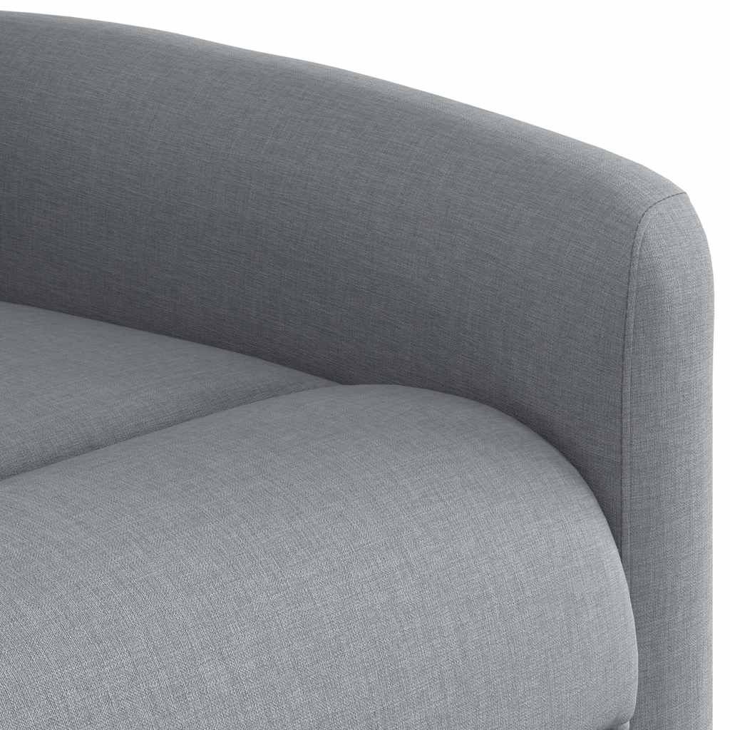 Poltrona Reclinabile in Tessuto Grigio Chiaro