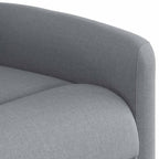 Poltrona Reclinabile in Tessuto Grigio Chiaro