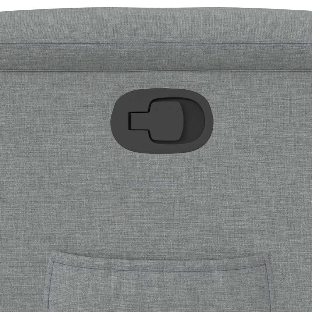 Poltrona Reclinabile in Tessuto Grigio Chiaro