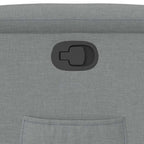 Poltrona Reclinabile in Tessuto Grigio Chiaro