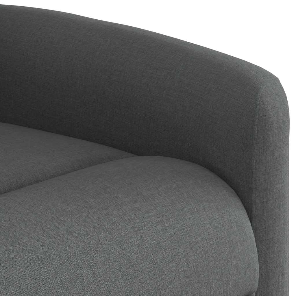 Poltrona Reclinabile in Tessuto Grigio Scuro