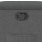 Poltrona Reclinabile in Tessuto Grigio Scuro