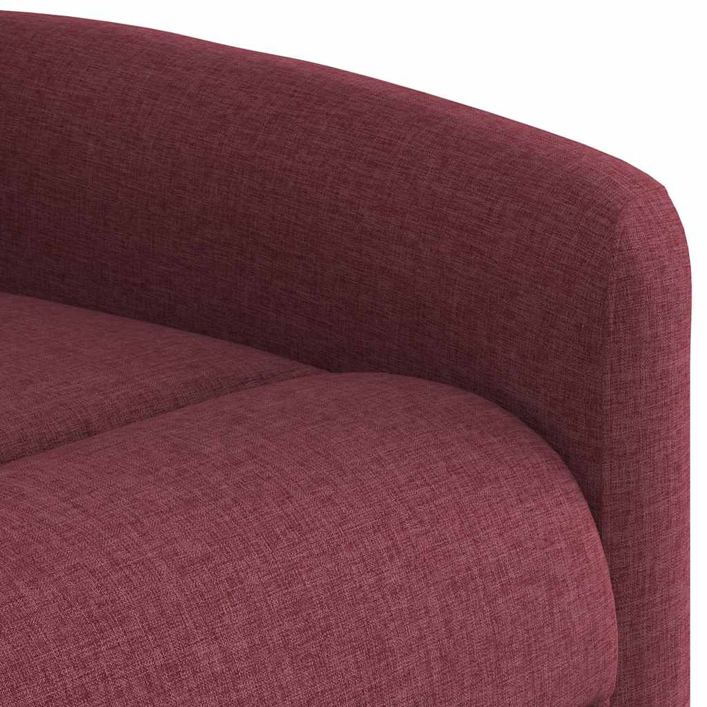 Poltrona Reclinabile in Tessuto Rosso Vino
