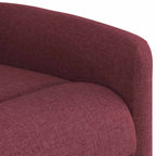Poltrona Reclinabile in Tessuto Rosso Vino