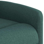 Poltrona Reclinabile in Tessuto Verde Scuro